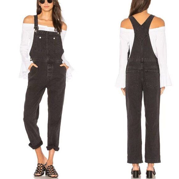 We the Free - Boyfriend Overalls in color Vintage Black, size 27